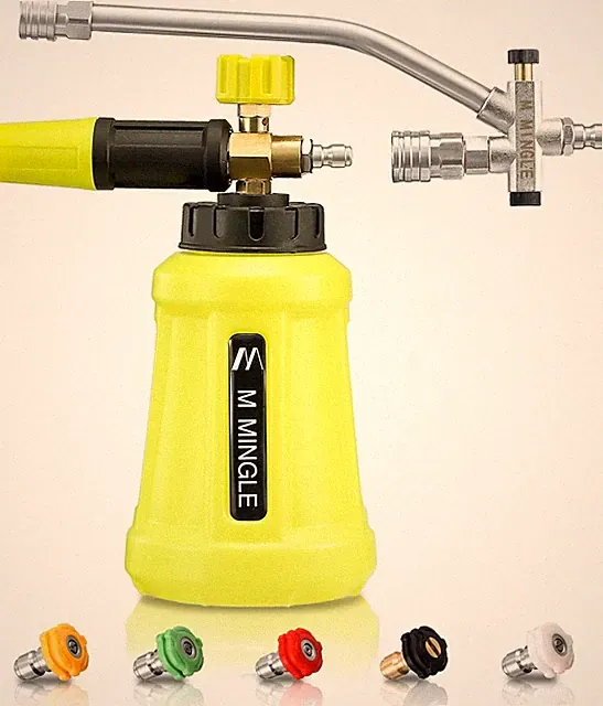 M MINGLE Foam Cannon for Pressure Washer with Dual Connector Accessory, Power...