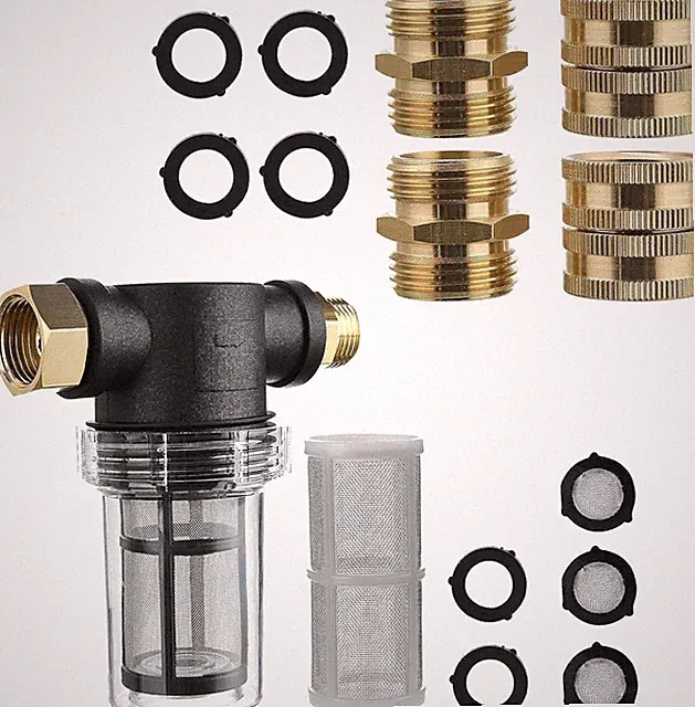 M MINGLE Garden Hose Filter for Pressure Washer Inlet Water, Garden Hose Adapter