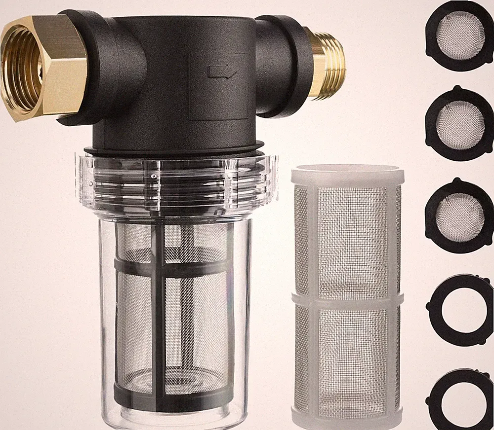 M MINGLE Garden Hose Filter for Pressure Washer inlet Water, Inline Filter...