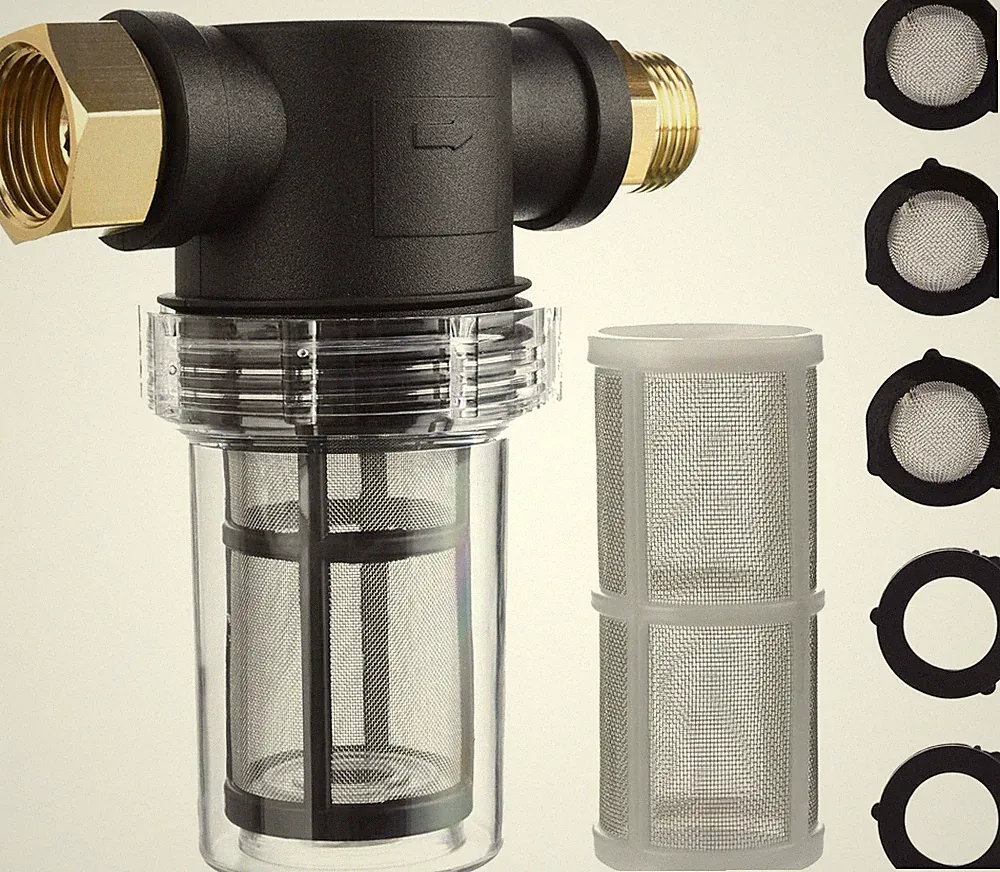 M MINGLE Garden Hose Filter for Pressure Washer Inlet Water, Inline Filter for S