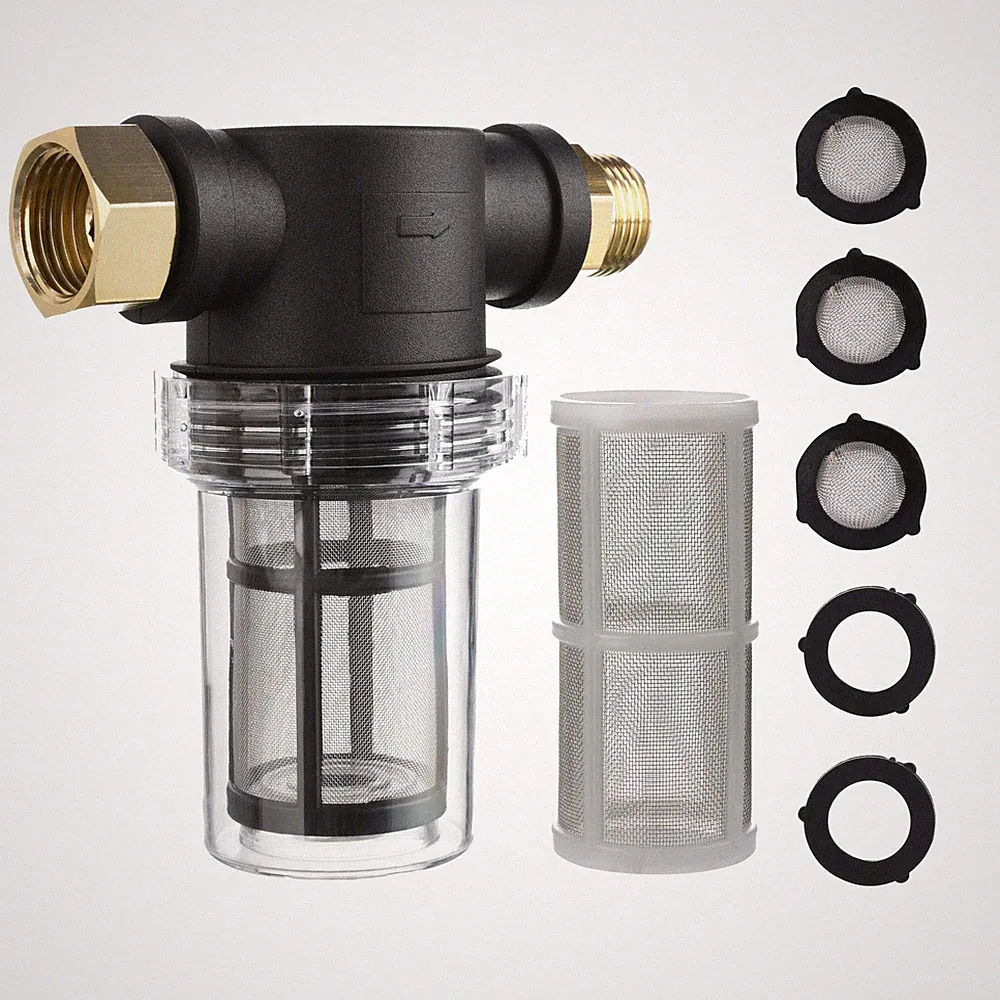 M MINGLE Garden Hose Filter for Pressure Washer inlet Water, Inline Filter for S