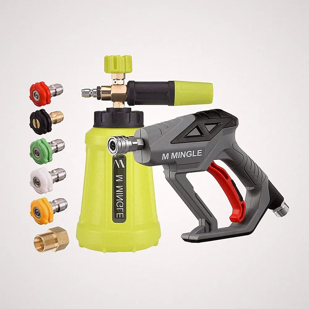 M MINGLE High Pressure Washer Gun Snow Foam Lance, 4000 PSI Cannon Foam Blast...