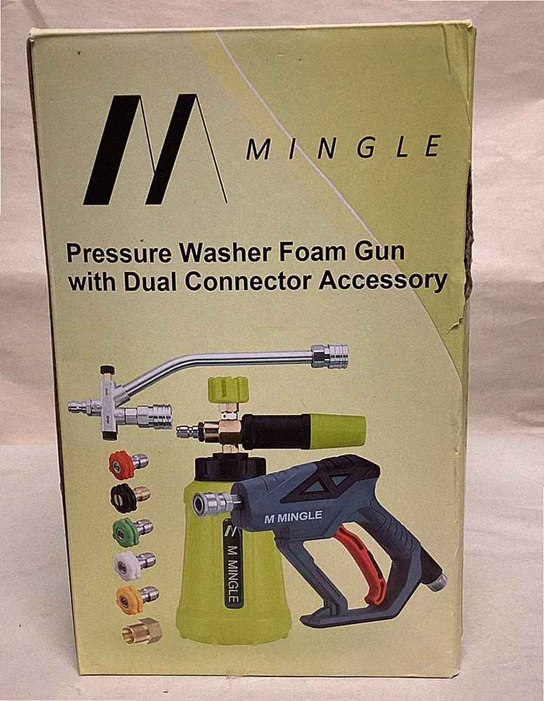 M MINGLE High Pressure Washer Gun Snow Foam Lance, 4000 PSI Cannon Foam Blast *R