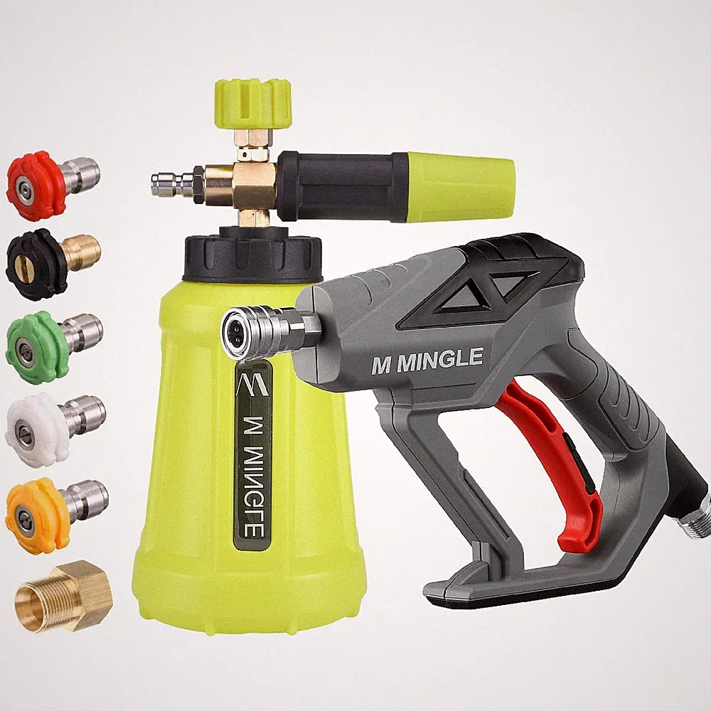 M Mingle High Pressure Washer Gun Snow Foam Lance 4000 Psi Cannon Foam Blaster