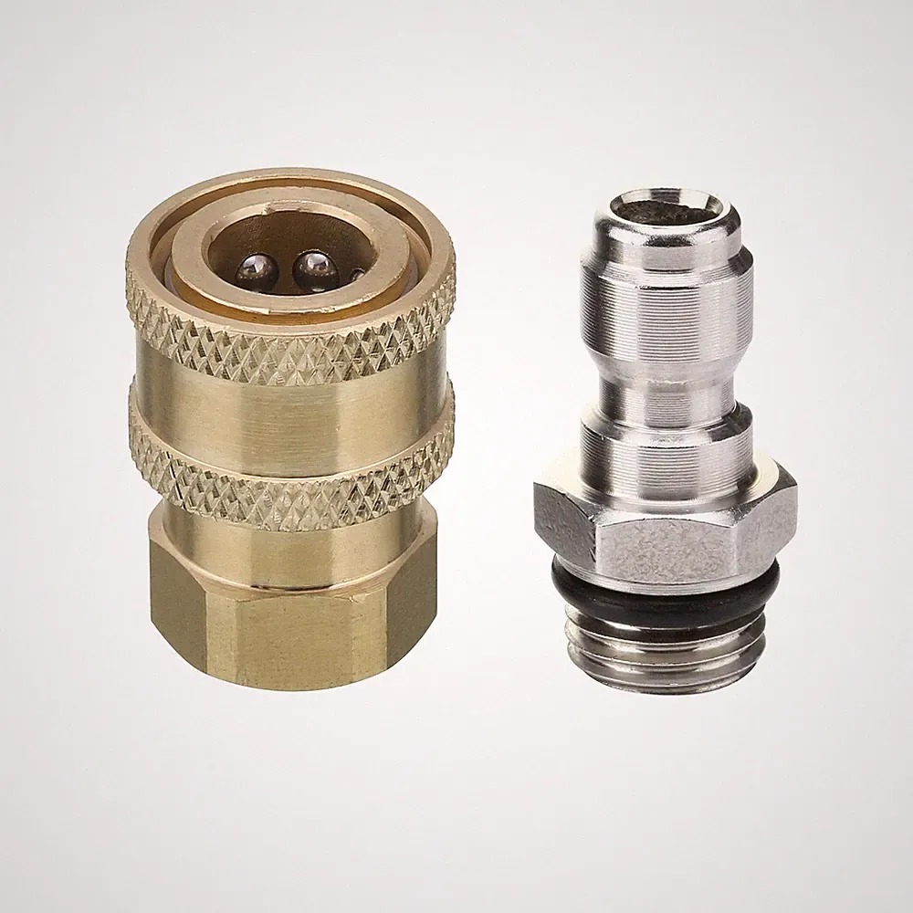 M MINGLE Pressure Washer Adapter Set, 1.3 inch, Brass and Stainless Steel