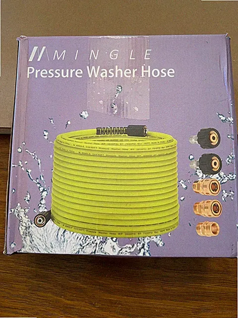 M MINGLE Pressure Washer Hose 50 FT x 1/4" - Replacement Power Wash Hose