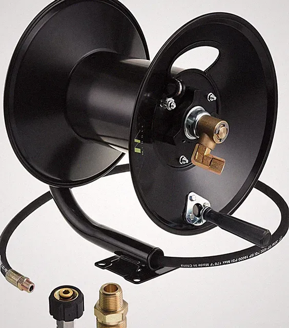 M MINGLE Pressure Washer Hose Reel 150ft Heavy Duty Steel