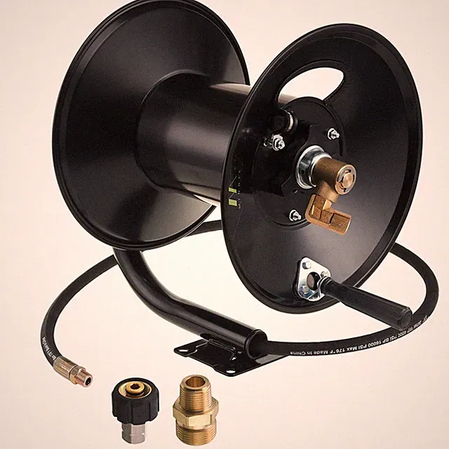M MINGLE Pressure Washer Hose Reel 150ft Heavy Duty Steel