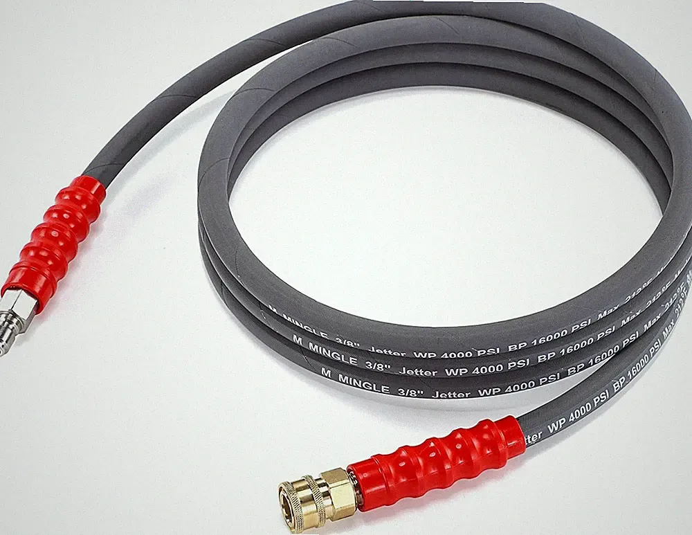 M MINGLE Pressure Washer Jumper Hose 10 FT Whip Hose For Power Connector 3/8 NEW