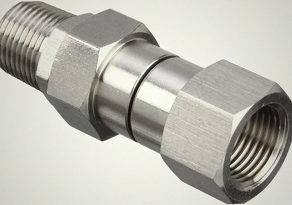 M MINGLE Pressure Washer Swivel, 3/8 Inch NPT Male Thread Fitting, Stainless Ste