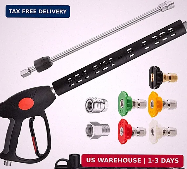 M MINGLE Replacement Pressure Washer Gun with Extension Wand, M22 Fitting