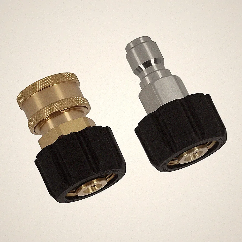 M22-14mm Female 3/8in Brass Pressure Washer Adapter for Pressure Washer 5000 PSI