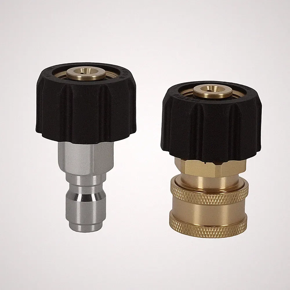M22-14mm Female 3/8in Male Brass Adapter Set for Pressure Washer 5000 PSI