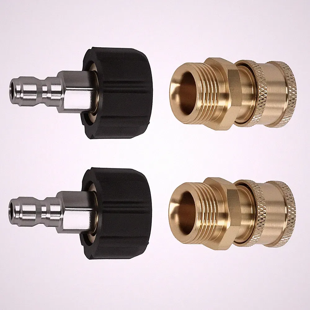 M22 14mm Female Quick Disconnect Adapter for Pressure Washer Hose 5000 PSI