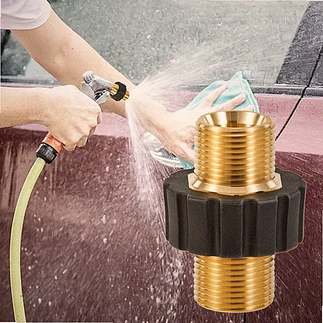M22 14mm Male High Pressure Washer Adapter, Garden Hose Parts Coupler for