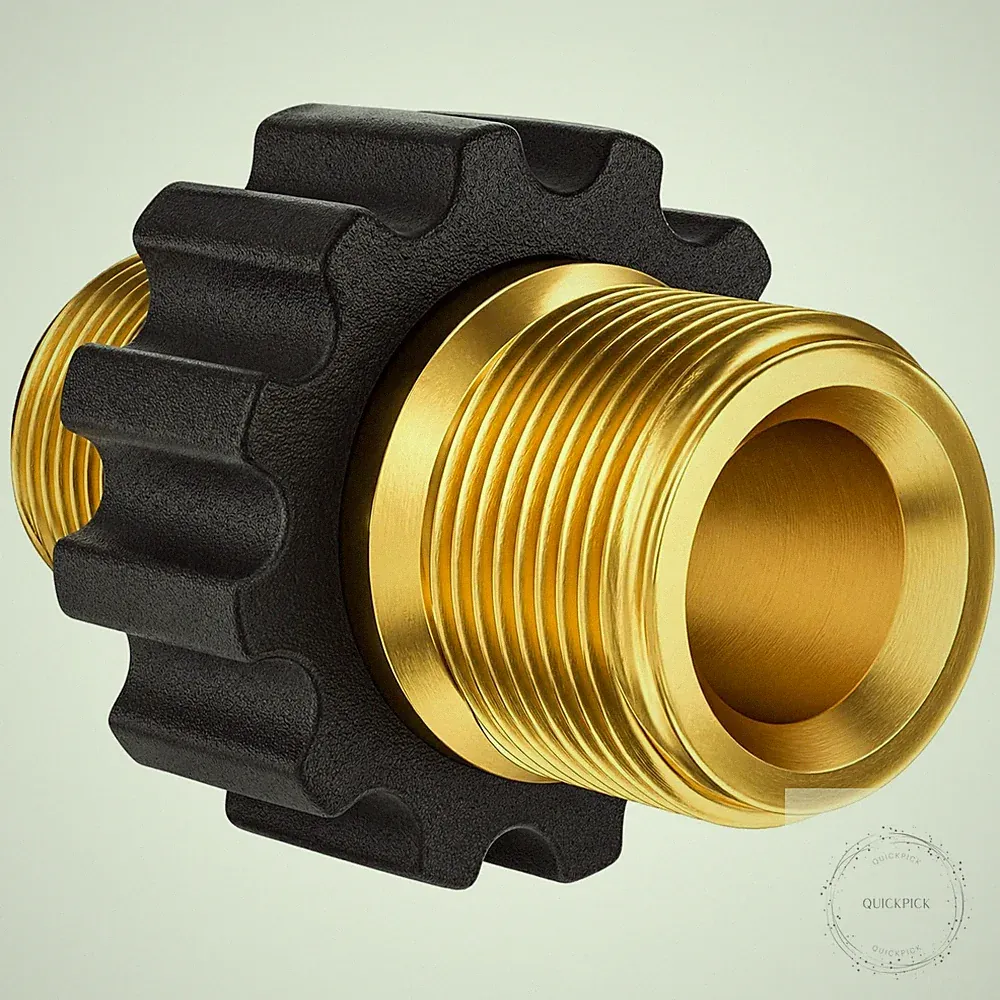 M22 14mm Pressure Washer Hose Connector, M22-14mm Male-to-Male Adapter, 5000 PSI