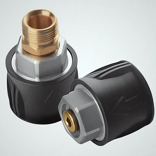 M22 14mm Quick Connect Pressure Washer Hose Adapter Brass Fits Karcher K2 K3