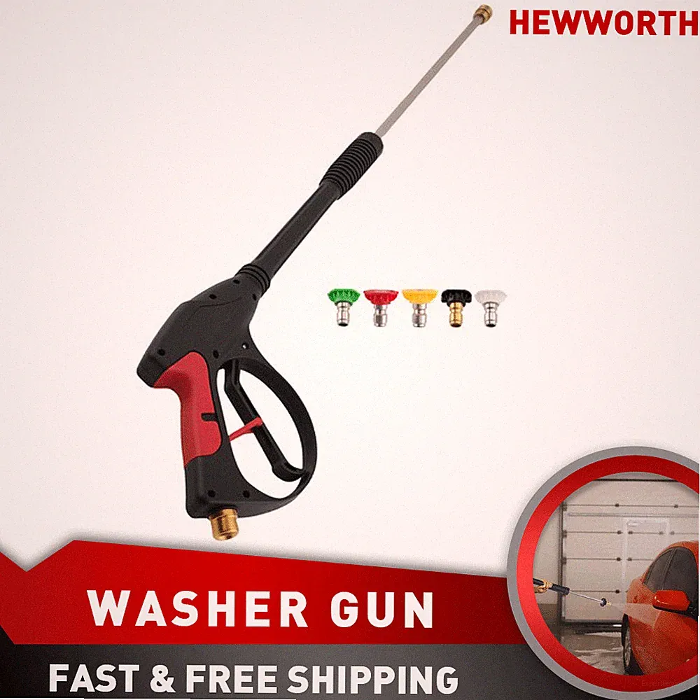 M22 Pressure Washer Gun 4000 PSI 19" Wand & 5 Nozzles for Honda Excell Simpson