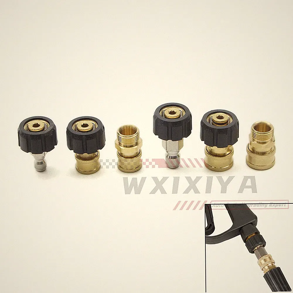 M22 Quick Connect Adapter Female to 1/4" 3/8" Male Connector for Pressure Washer