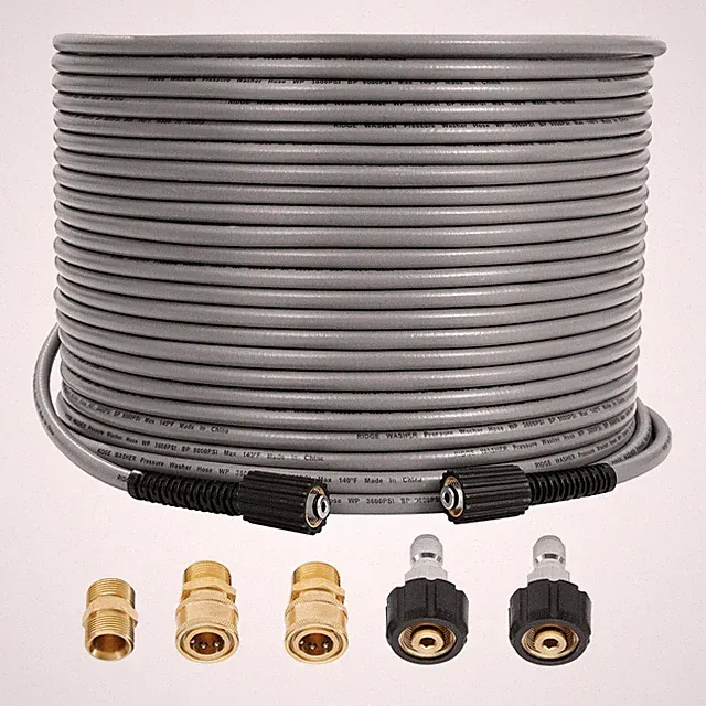Manguera Para Hidrolavadora De Cien Pies Resistente A Dobleces De Lujo Pro