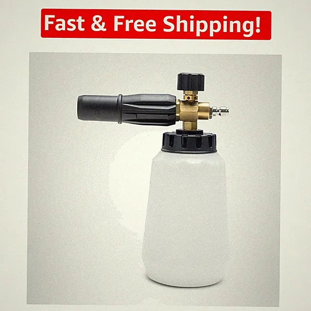 Manual Foam Cannon with 3.0 GPM Flow for Superior Cleaning - 1L Capacity