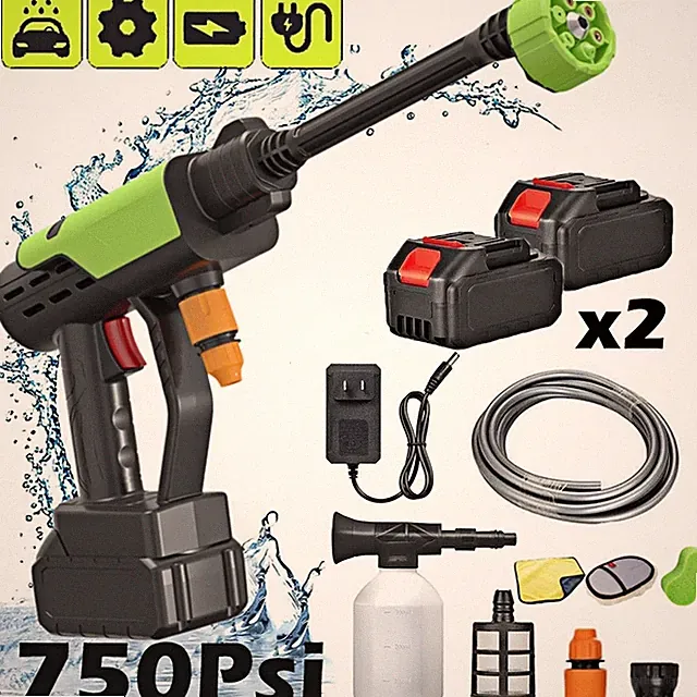 Maquina de lavado a presion con pistola despuma para auto lavar agua 750 PSI