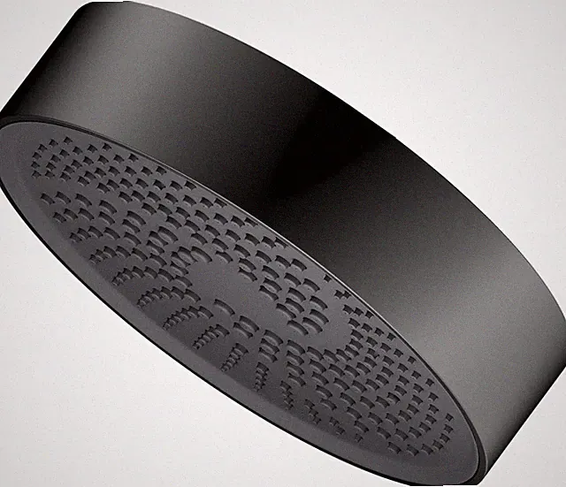 Matte Black High Pressure Shower Head - 360° Adjustable, Anti-Clog Jets 7.87