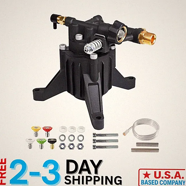 Max 3400 PSI Vertical Pressure Washer Pump - 2.5 GPM Replacement for DIY Heroes