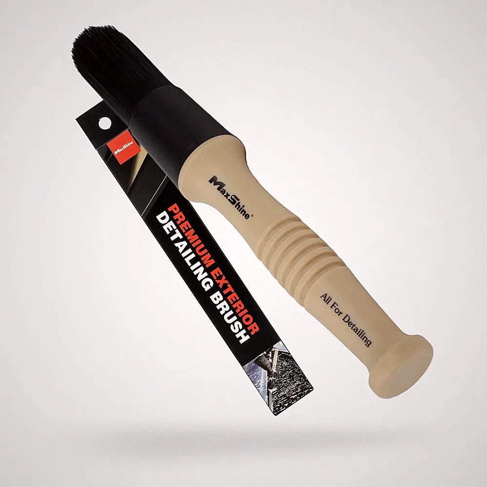 Maxshine Professional Exterior Detailing Brush | Heavy-Duty Stiff Black