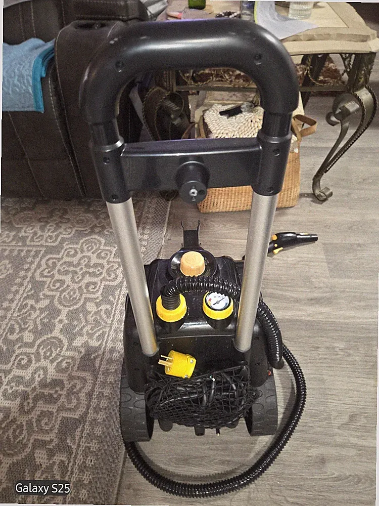 McCulloch Corded Electric Pressure Washer Black/Yellow Integrated Hose Reel