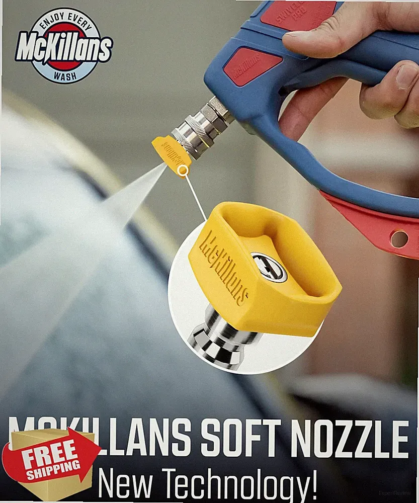 McKillans 2026 Soft Pressure Washer Nozzle Tips 1/4" Quick Connect