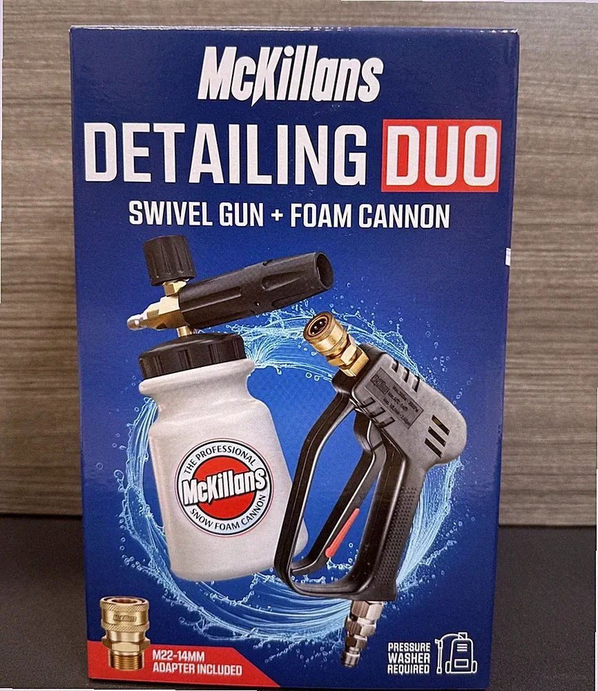 ✅McKillans Duo, Swivel Gun & Wide Mouth Foam Cannon, New📦
