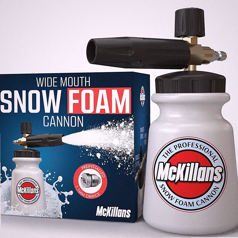 McKillans Foam Cannon for Pressure Washer (Wide Mouth) Car Wash Snow Foam Cannon