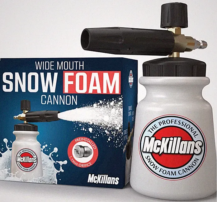 McKillans Foam Cannon Wide Mouth Pressure Washer Lance 1/4in Quick Connect