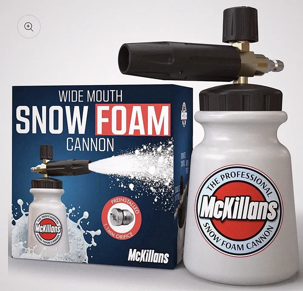 McKillans Foam Cannon Wide Mouth Pressure Washer Lance 1/4in Quick Connect