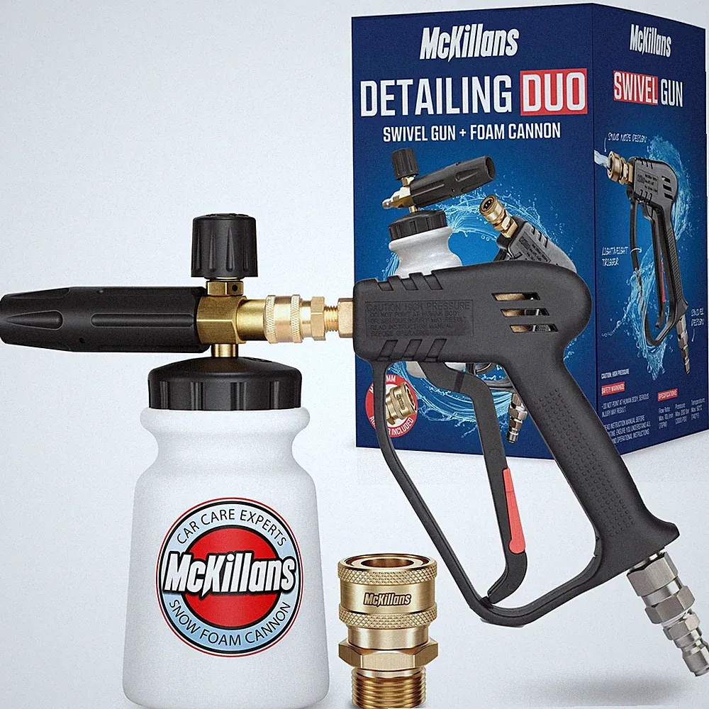 McKillans Pressure Washer Gun with Swivel & Foam & Cannon