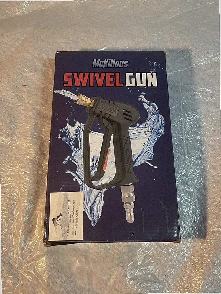 McKillans Short Pressure Washer Gun with Swivel - Compatible with Foam Cannon