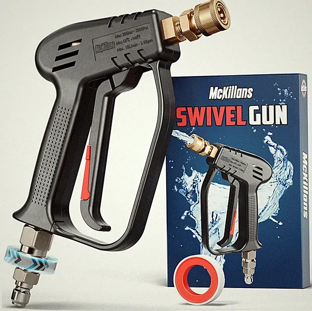 Mckillans® Short Pressure Washer Gun with Swivel - High Pressure Water Handle wi