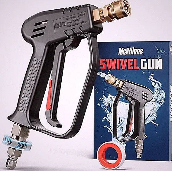 McKillans® Short Pressure Washer Gun with Swivel - High Pressure Water Handle wi