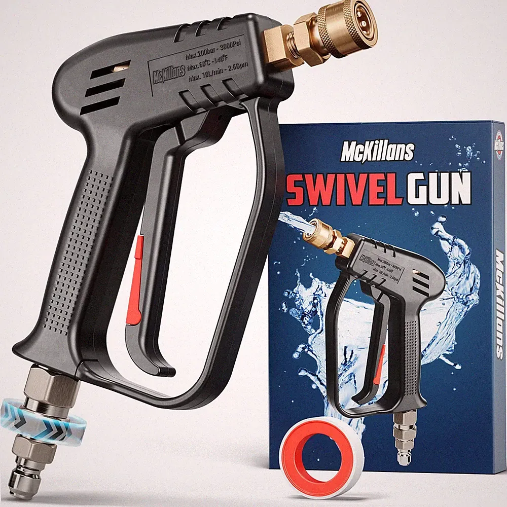 McKillans® Short Pressure Washer Gun with Swivel High Pressure Water Handle with