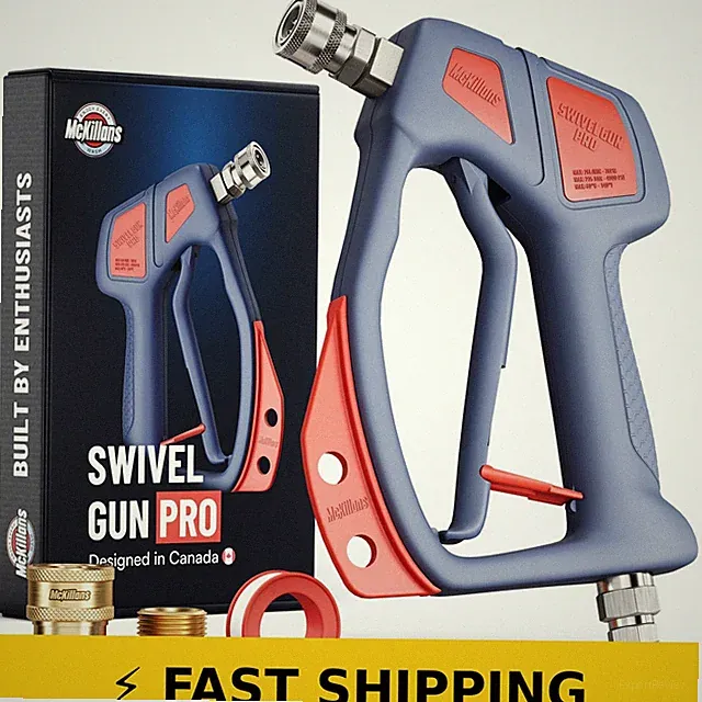 McKillans Swivel Gun Pro - Pressure Washer Gun with Adapters