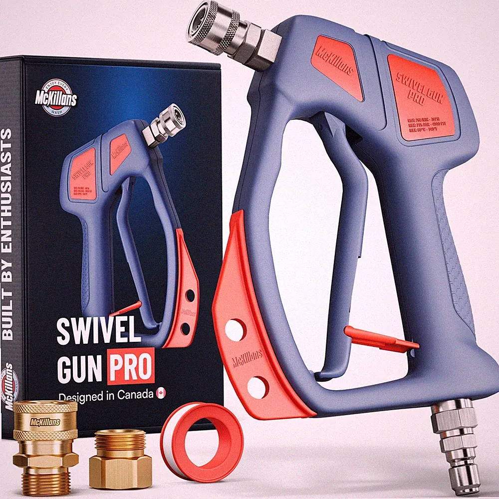 McKillans Swivel Gun Pro - Swivel High Pressure Water Handle 3/8" Male Plug And