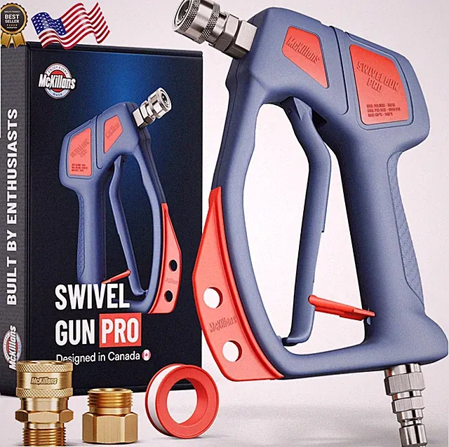 Mckillans® Swivel Gun Pro Swivel High Pressure Water Handle with 3/8" Male Plu