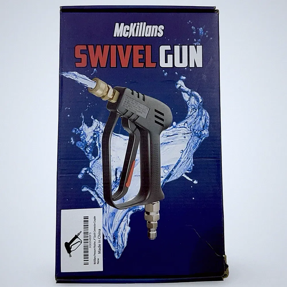 McKillans Swivel Pressure Washer Gun 3000 PSI New Open Box Brass Fittings