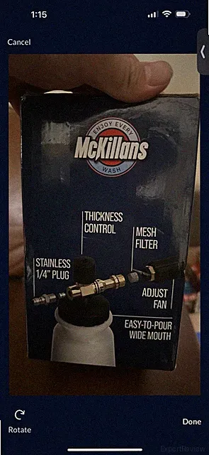 McKillans Wide Mouth Foam Cannon Snow Foam Lance 1L Adjustable Pressure Washer