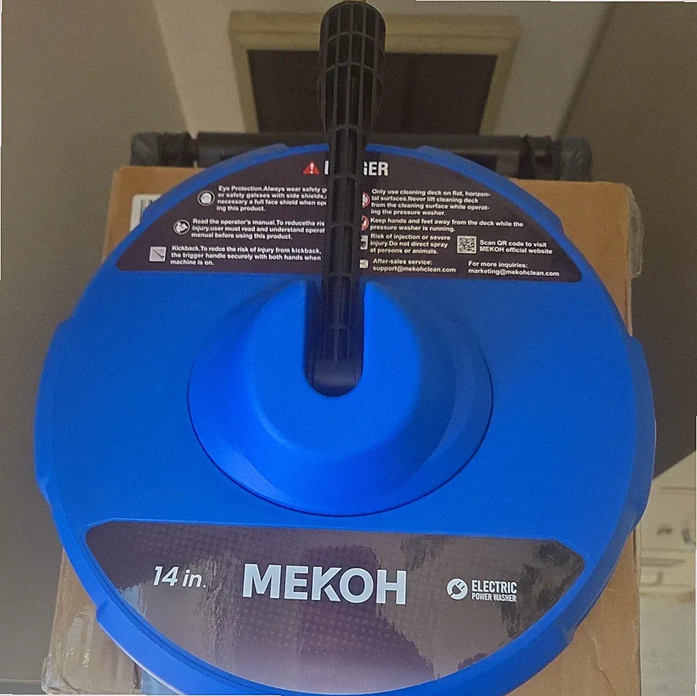 MEKOH 14” Electric Pressure Washer Surface Cleaner Attachment, 2500 PSI Universa