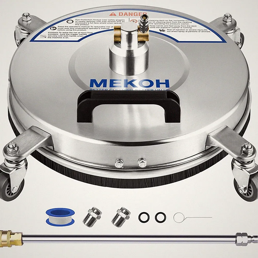 MEKOH 14" Pressure Washer Surface Cleaner 4500PSI, 4 Wheels 14 In., BLUE