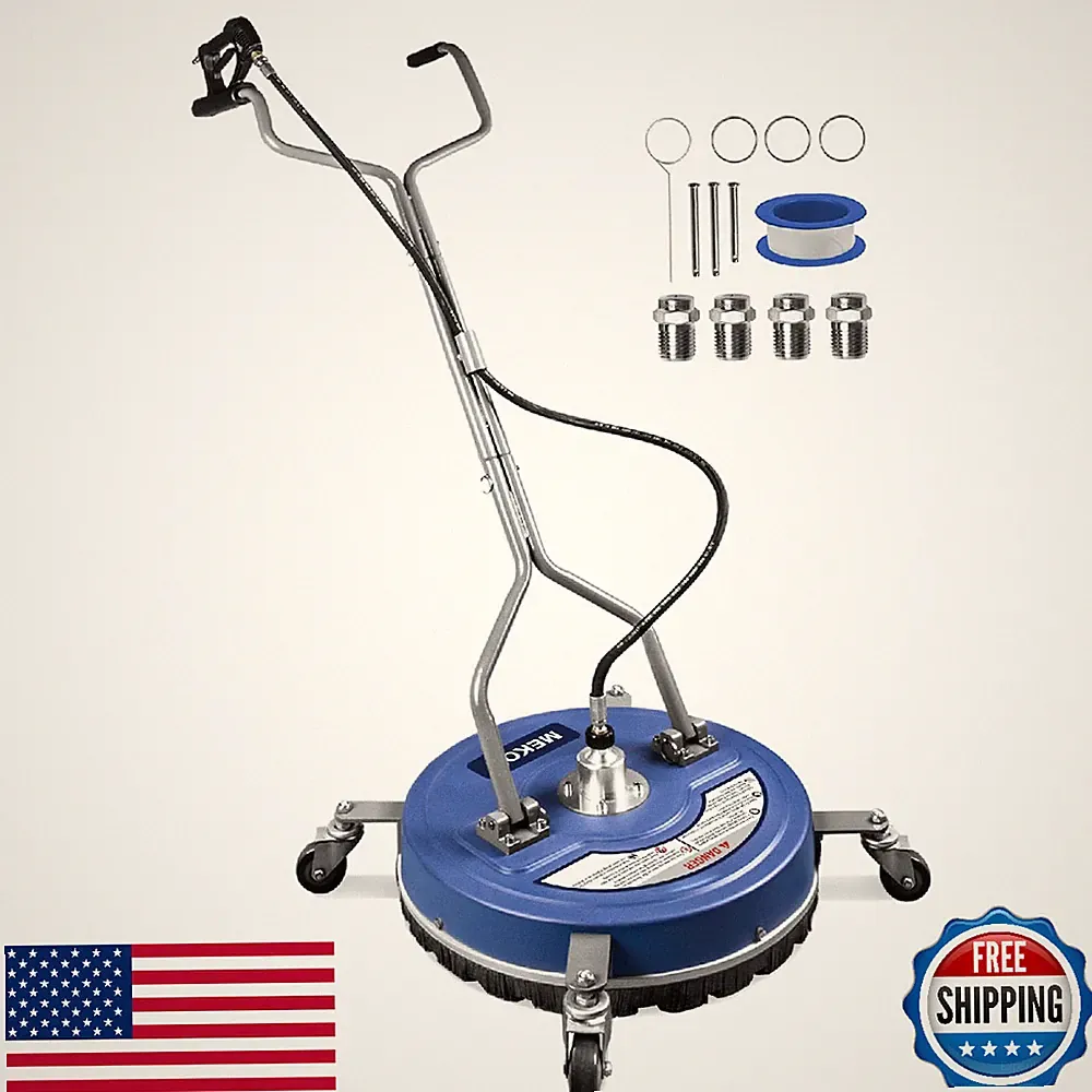 MEKOH 20" 4500PSI Pressure Washer Surface Cleaner w/ Wheels, 3/8" Quick-Connect