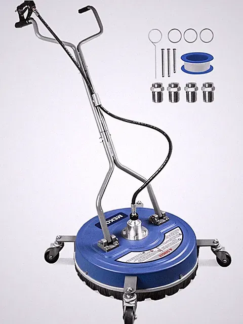 MEKOH 20” Heavy-Duty Pressure Washer Surface Cleaner with Wheels, 4500PSI