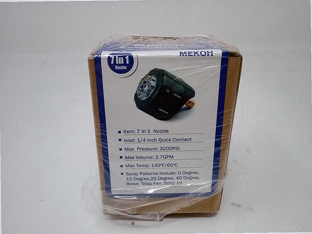 MEKOH-Pressure Washer Nozzle 7-in-1 Quick Changeover Nozzle Adjustable Pressure